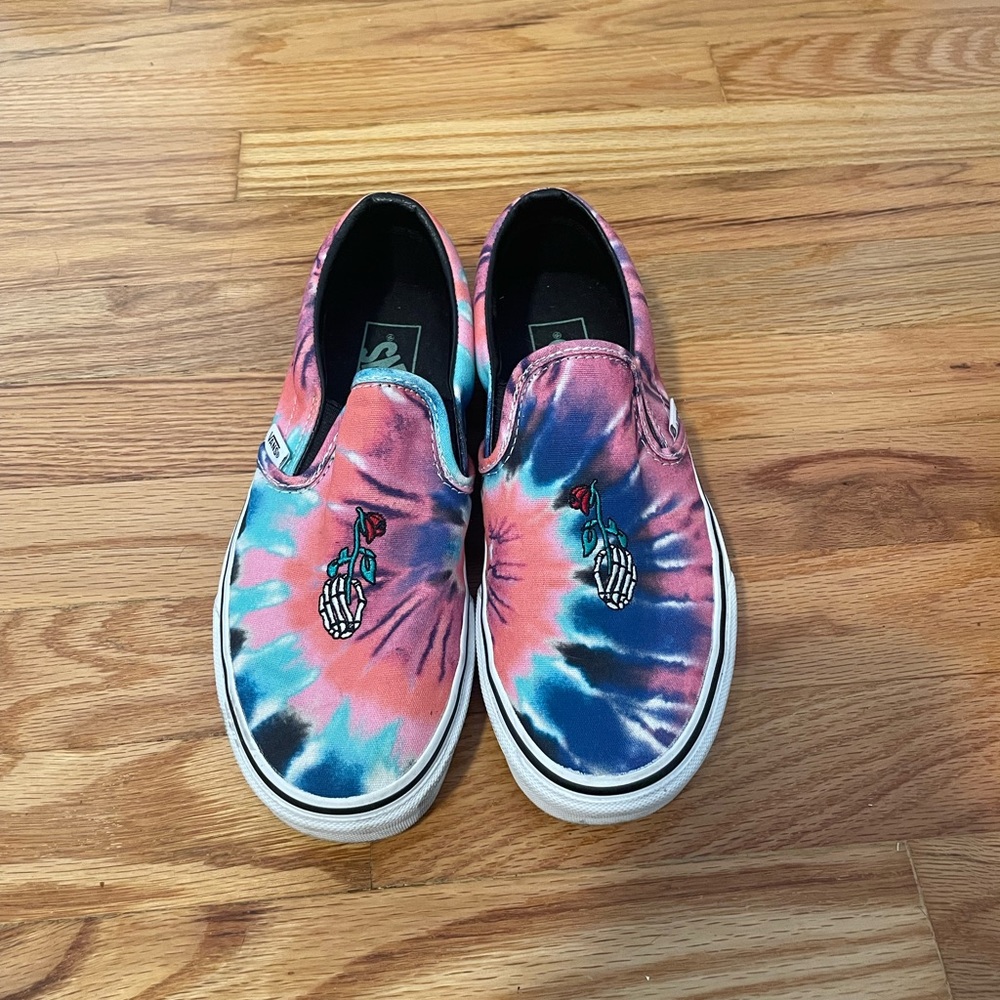 Vans Slip Ons Tie Dye Sz 7